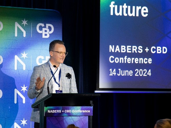 Images of breakout sessions at the 2024 NABERS + CBD Conference in June 2024