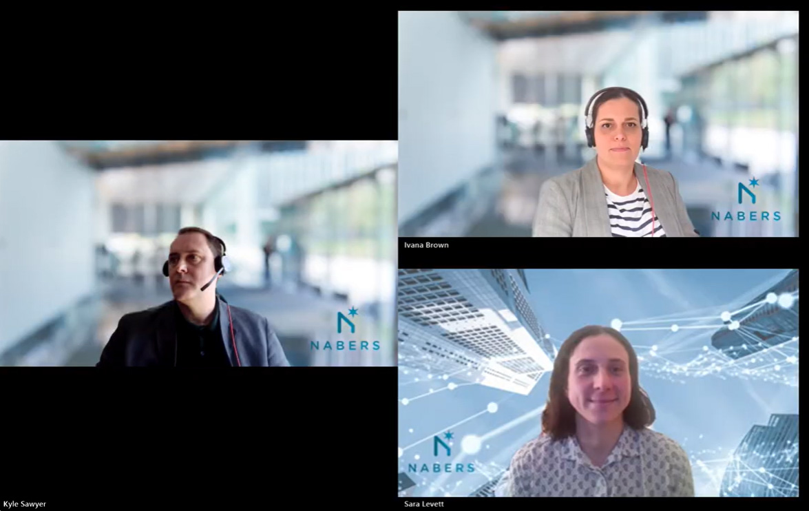 3 screenshots of people who are speakers at the Waste Webinar